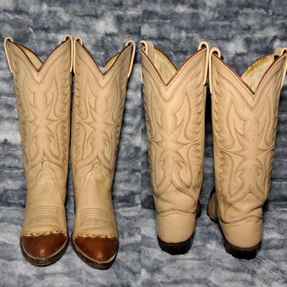 Vintage Dan Post Western Cowboy Boots - Picture 4 of 8